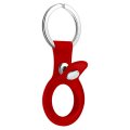 Sdesign Metro Leather Key Ring for AirTag - Red IN STOCK