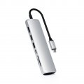 Satechi USB-C SLIM MULTI-PORT WITH ETHERNET Silver IN STOCK