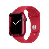 Apple Watch S7 GPS, 45mm RED with RED Sport Band-Reg IN STOCK