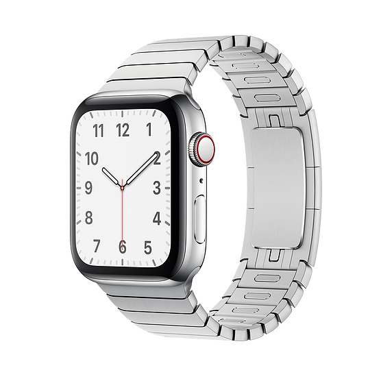 Silver link discount bracelet apple watch